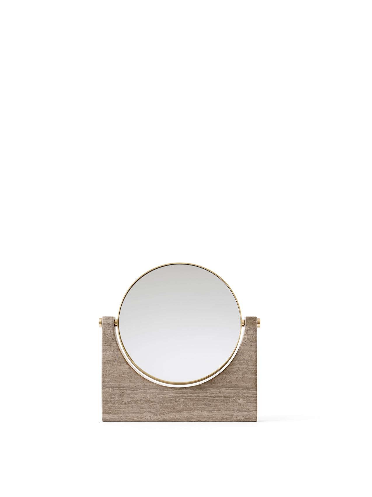 Menu - Pepe marmeren spiegel, Brass / Wood Grain marmer