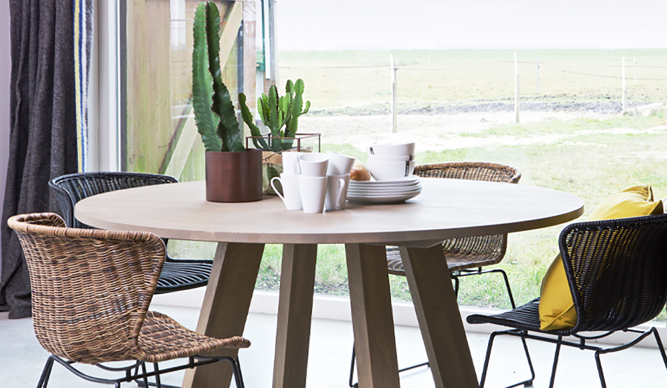 Set of 2 - wings chair natural
