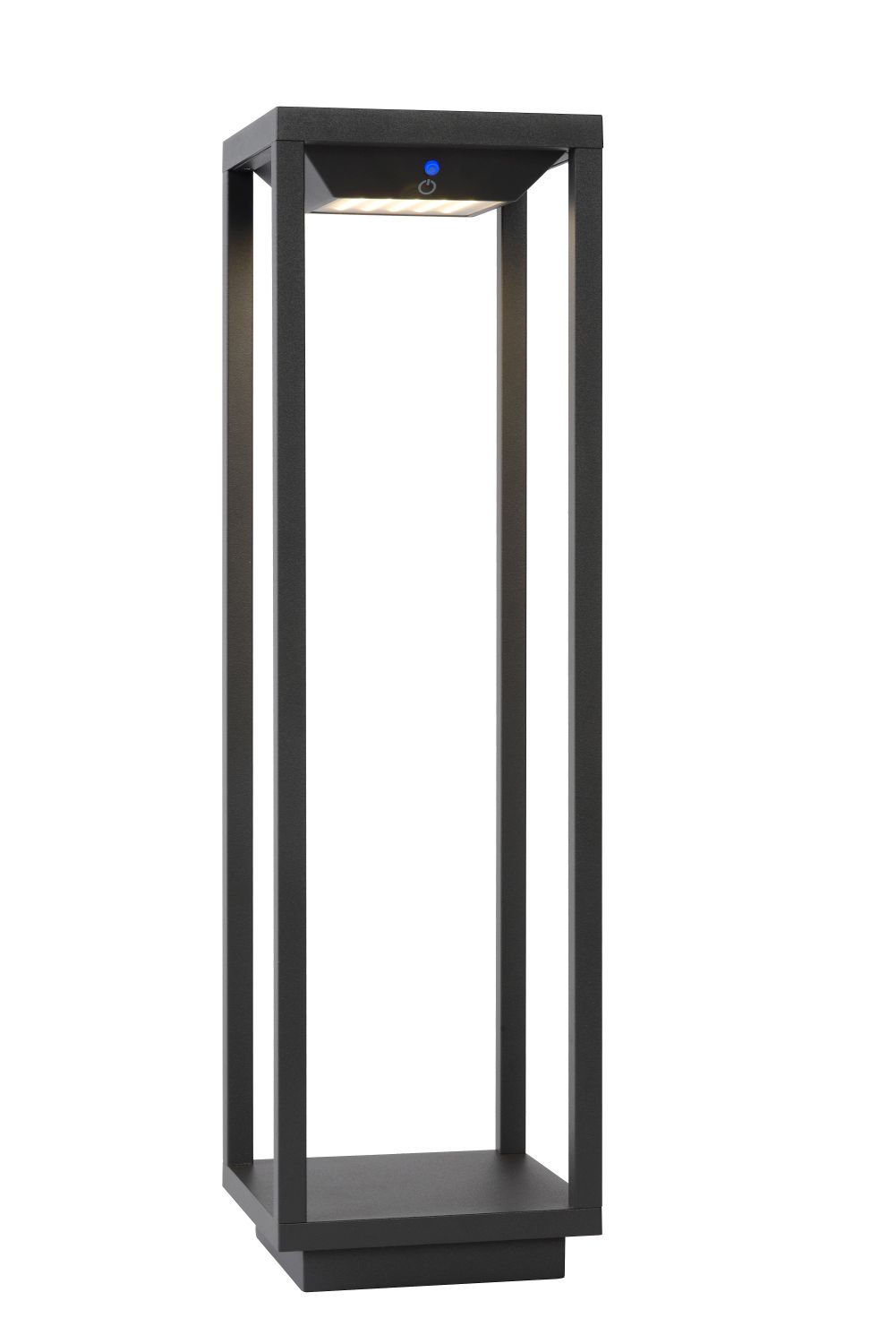 Lucide TENSO SOLAR - Sokkellamp Buiten - LED - 1x2,2W 3000K - IP54 - Antraciet