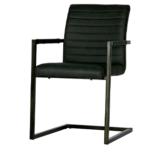 Bas dining chair pu anthracite