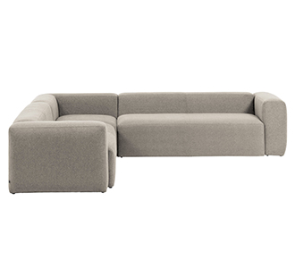 6-zits hoekbank Blok beige 320 x 320 cm