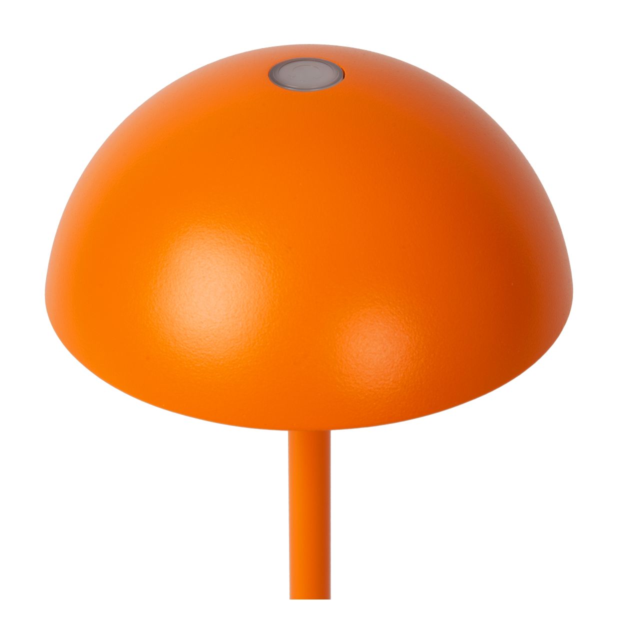 Lucide JOY - Oplaadbare Tafellamp Buiten - Accu/Batterij - Ø 12 cm - LED Dimb. - 1x1,5W 3000K - IP54 - Oranje