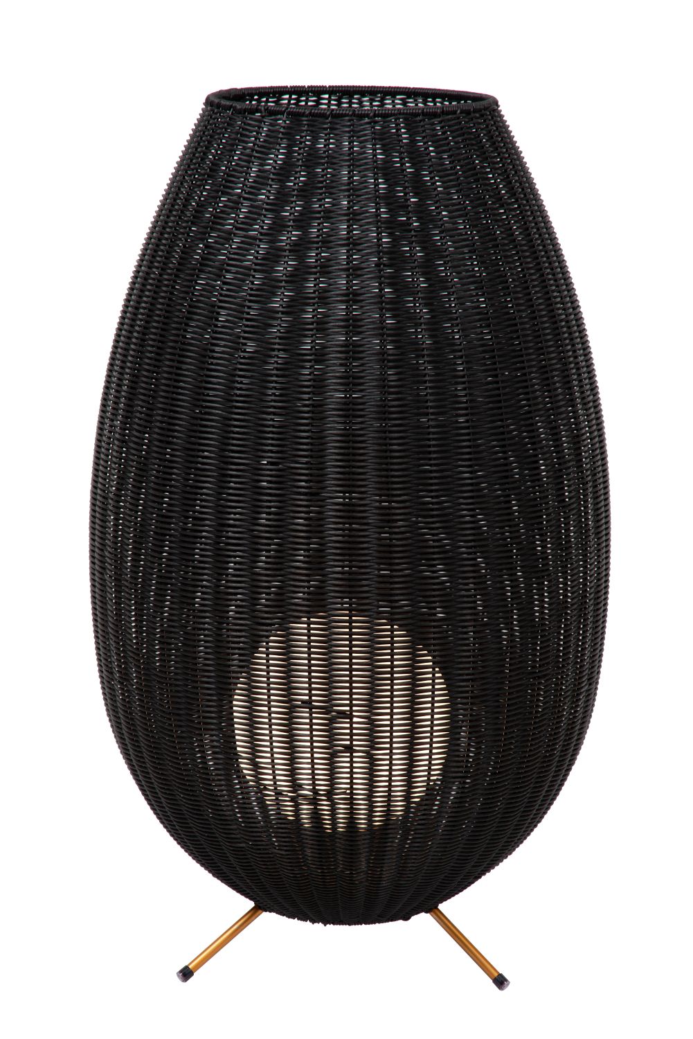Lucide COLIN IP44 - Oplaadbare Vloerlamp Buiten - Accu/Batterij - LED Dimb. - 1x3W 3000K - IP44 - 3 StepDim - Zwart