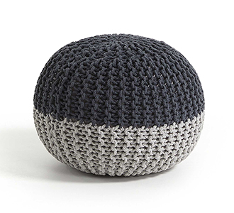 Arnot poef grijs Ø 50 cm