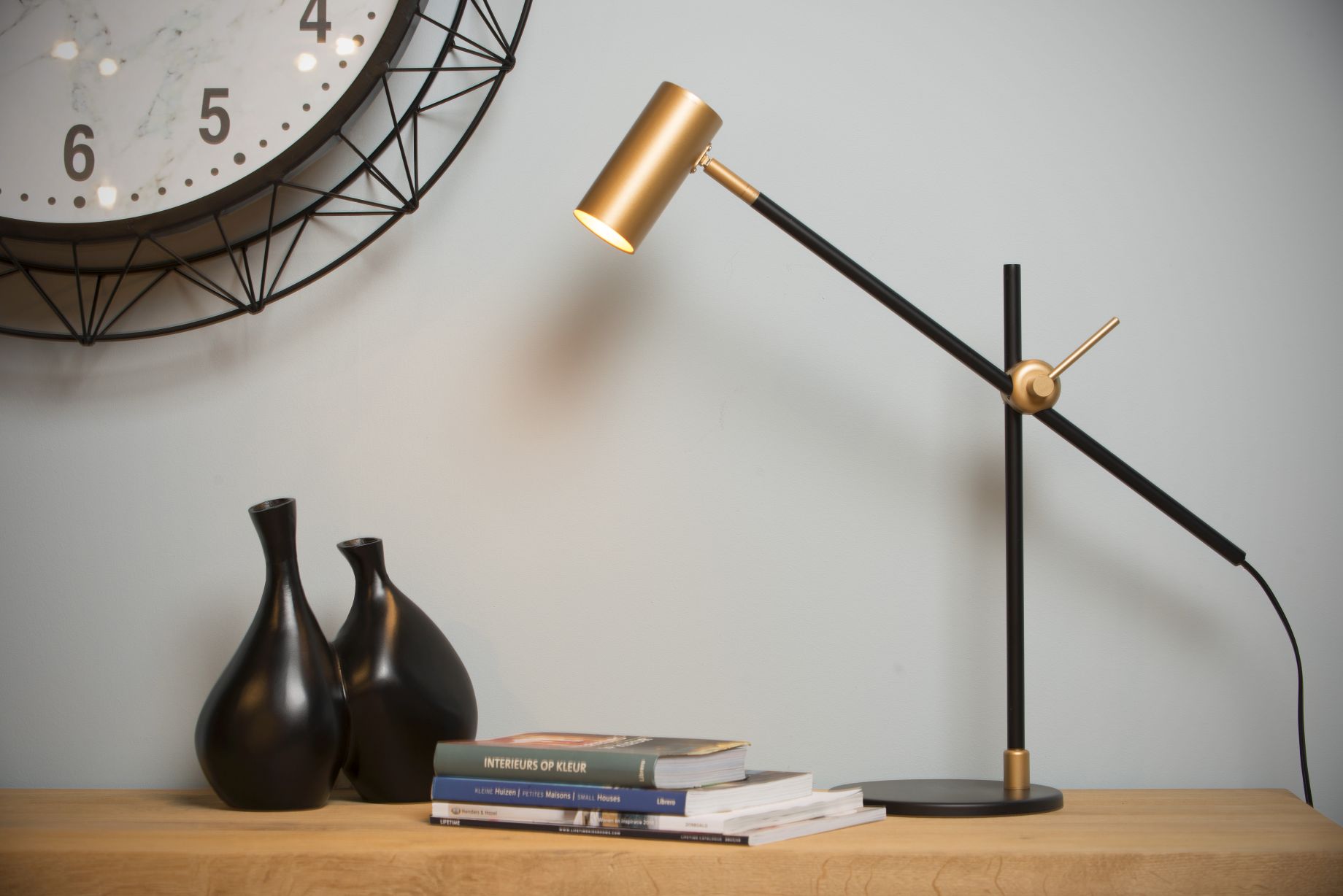Lucide PHILINE - Bureaulamp - 1xGU10 - Zwart