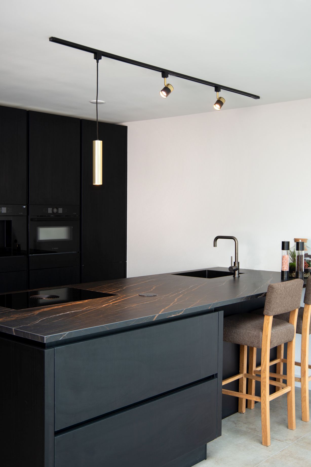 Lucide TRACK FLORIS Railspot - 1-fase Railsysteem / Railverlichting - 1xGU10 - Zwart (Uitbreiding)