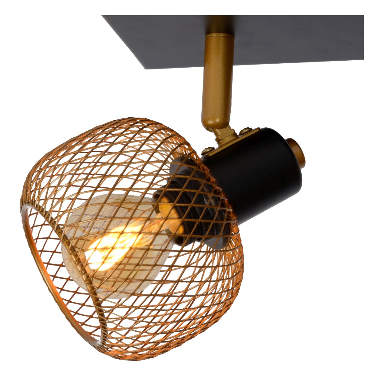 Lucide MAREN - Plafondspot - 2xE14 - Mat Goud / Messing